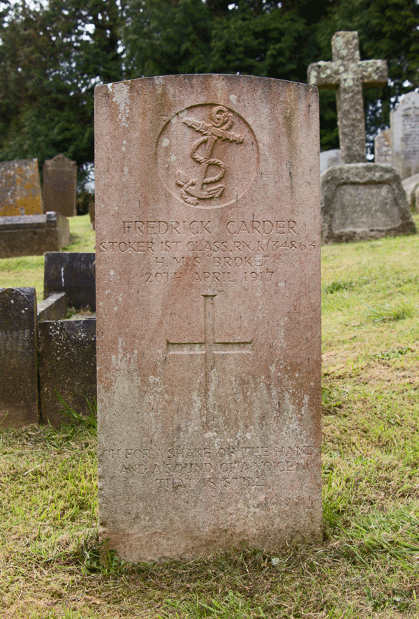 Frederick Carder at Paignton Cemetery