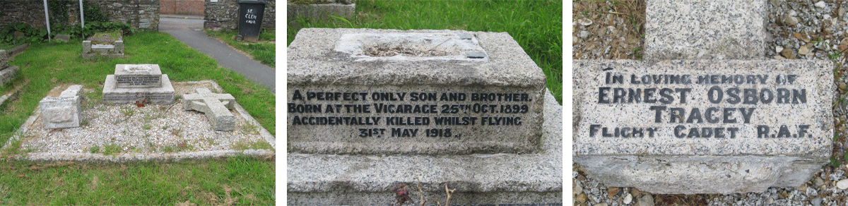 Ernest Osborn Tracey Private Memorial in St Clements Dartmouth