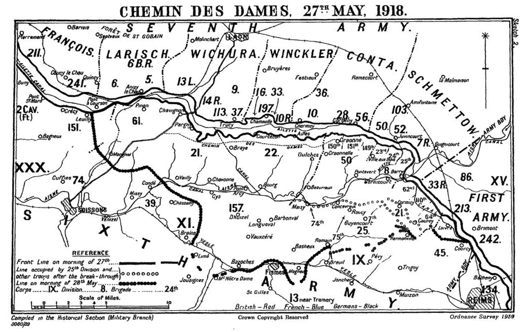 Chemin des Dames 27th May 1918