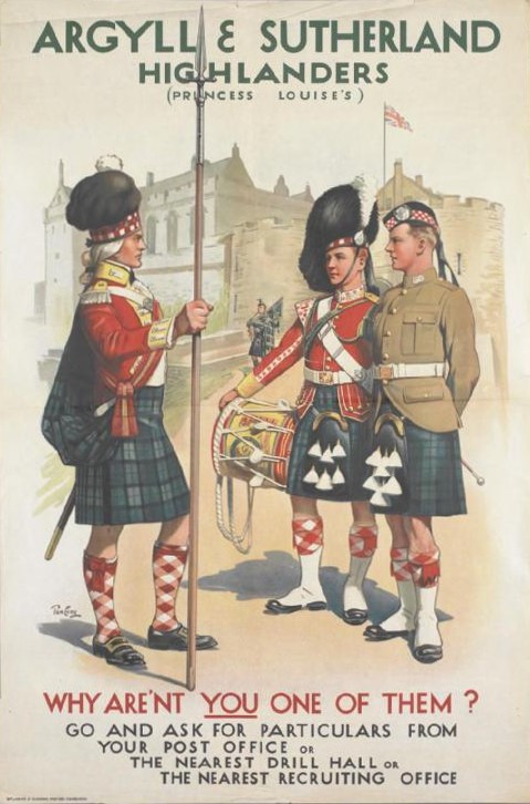 Argyll and Sutherland Highlanders Recruiting Poster