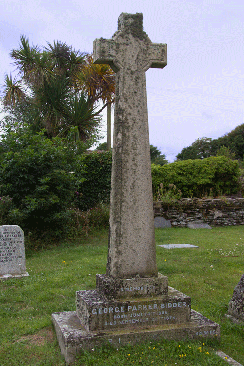 George Parker Bidder Grave at St Peter's Church Stoke Fleming