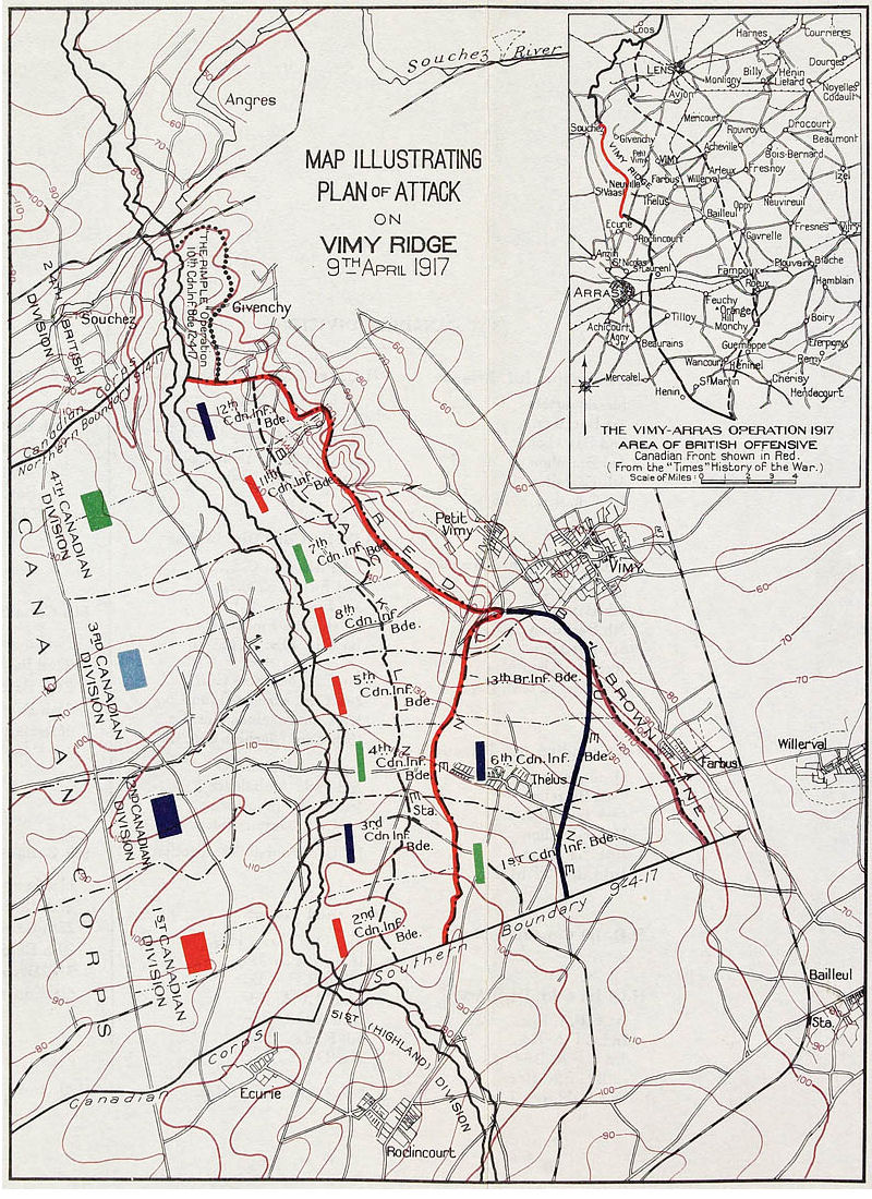Attack on Vimy Ridge, 9 April 1917