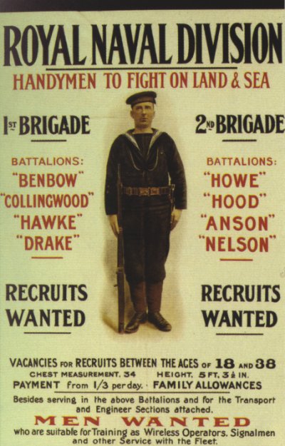 Royal Naval Division Recruiting Poster