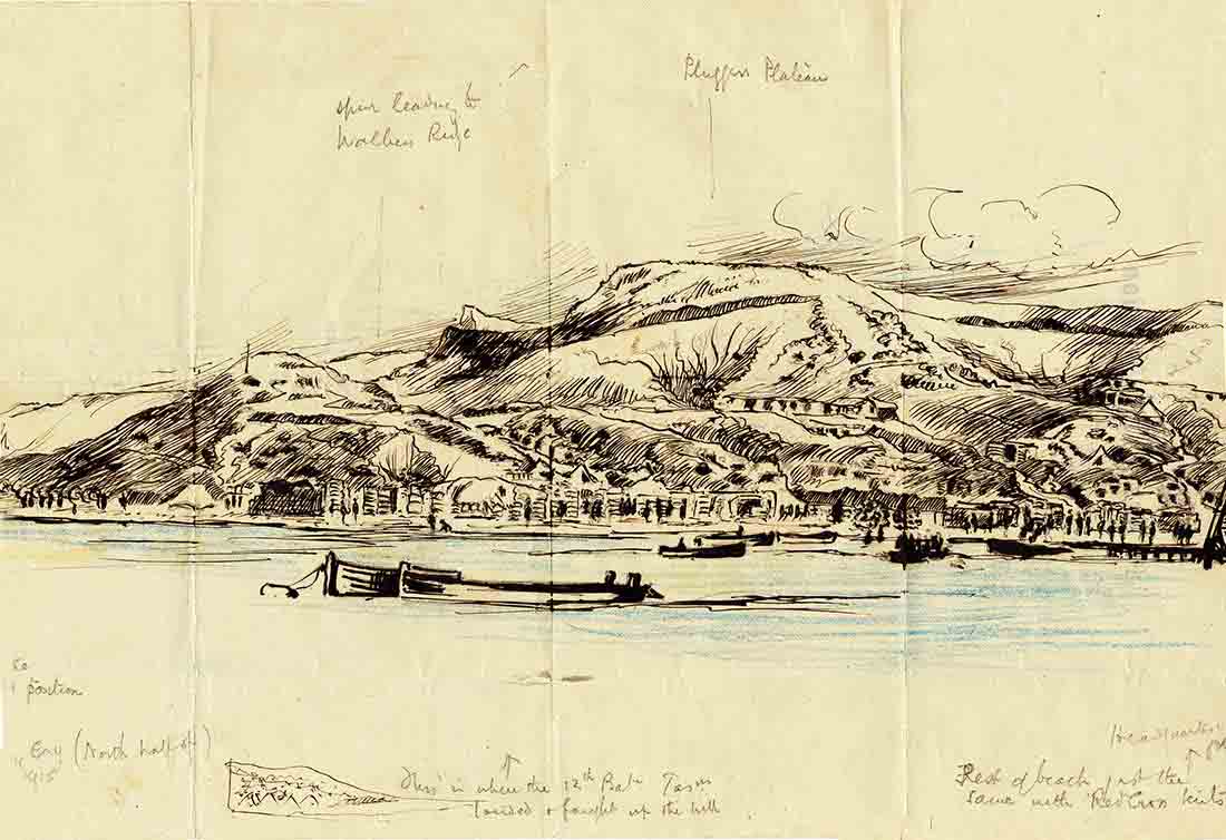 Major Hore ANZAC Cove from the Sea [PXE 702-3] copyright Museum Victoria