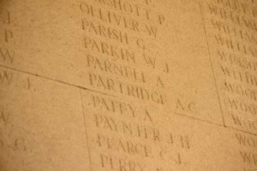Alfred Charles Partridge at Arras Memorial