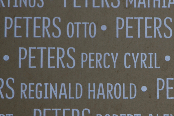 Percy Cyril Peters Ring of Memory memorial at Notre Dame de Lorette