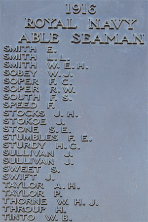 Frederick Edmonds Stumbles on Plymouth Naval Memorial