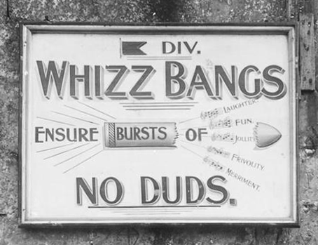 Advertisement for Whizz bangs